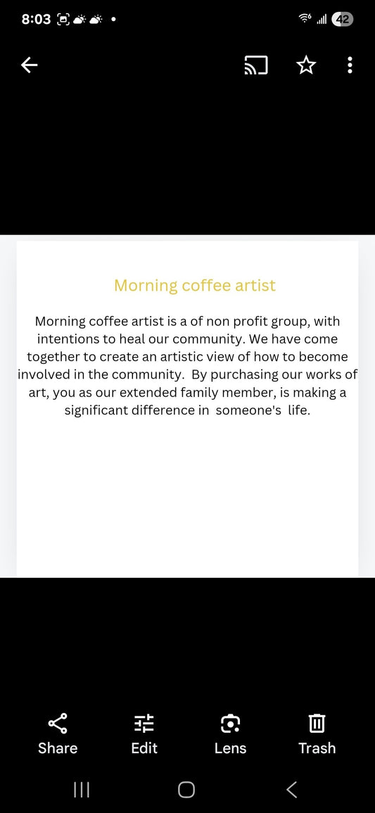 Morning Coffee Artist